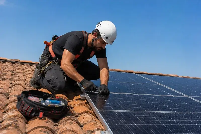 Maintenance et monitoring de panneaux solaires à Saint-Laurent-des-Vignes
