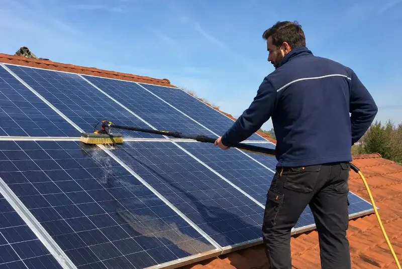 Nettoyage et entretien de panneaux solaires à Saint-Laurent-des-Vignes